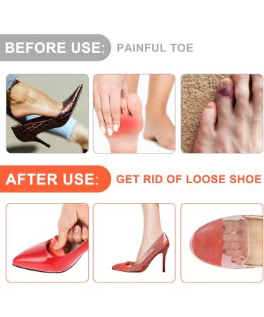 Adjustable Toe Filler Inserts for Loose Shoes - Wllhyf 2 Pairs Orange Shoe Pads for Men & Women - Buy Online on GoSupps.com