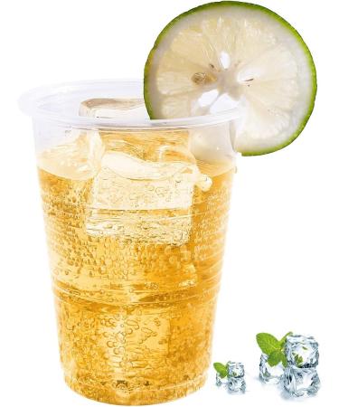 Turbo Bee 500Pack 9 OZ Clear Plastic Cups Cold Party Drinking Cups Transparent Plastic Cups Bulk Disposable Cups for Wedding Thanksgiving Christmas Party 500pack-9oz - Buy Online on GoSupps.com