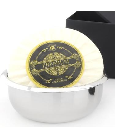 Premium Shaving Set for Men - Triangular Razor Badger Hair Brush Stainless Steel Bowl & Shaving Soap | International Shipping Available - Buy Online on GoSupps.com