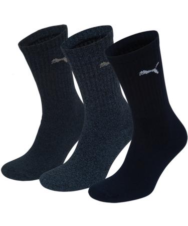 Puma - Unisex Sport Socks 3 Pack Blue (321 - New Navy) 39-42