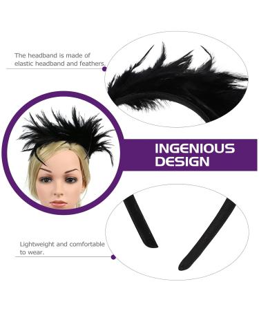 Vintage Black Fascinator Headband with Feathers for Women - Perfect for Parties | International Shipping - Buy Online on GoSupps.com