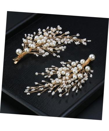 FRCOLOR 1 Pair Wedding Headdress Bridesmaid Hair Clip Rhinestone Hair Clips Bridal Veil Clips Rhinestone Barrettes Bridal Hair Clip Flower Hairpins Rhinestone Pearl Hair Accessories Tiara - Buy Online on GoSupps.com