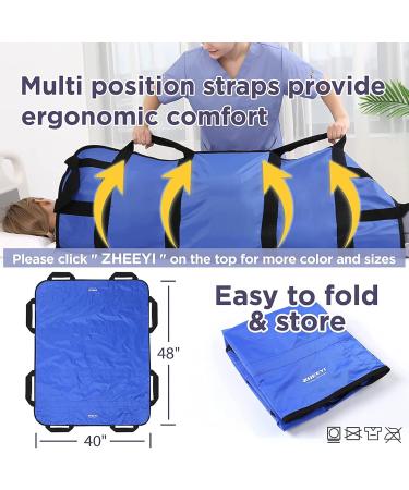 WNFQJJRM 48" x 40" Multipurpose Positioning Bed Pad - Reusable & Washable Transfer Sheet for Turning Lifting & Repositioning for Elderly Incontinence Caregiver - Buy Online on GoSupps.com