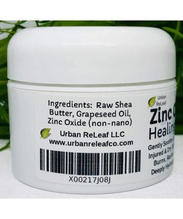 Urban ReLeaf Zinc Oxide Salve - Gentle Healing for Burns, Rashes & Dry Skin - 100% Natural and Safe for All Ages - Buy Online on GoSupps.com