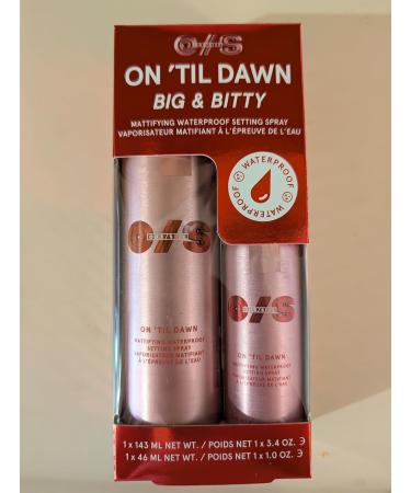 On Til Dawn Big & Bitty Mattifying Waterproof Setting Spray Duo Includes Full Size (3.4 fl. oz / 146 mL) and Travel Size (1.0 fl. oz / 46 mL) - Buy Online on GoSupps.com
