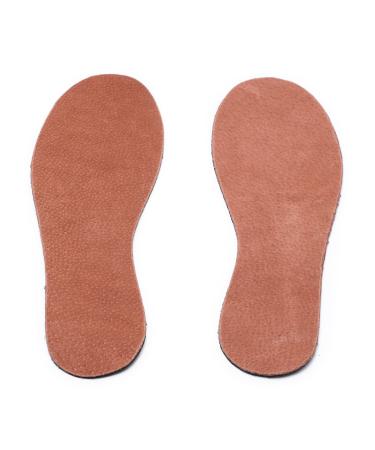 Unisex Natural Leather Insoles Thin Soft 8 Women/6 Men
