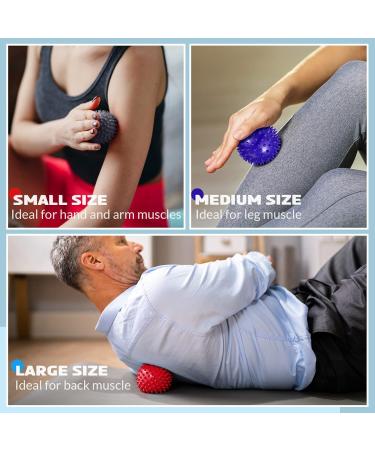 10-Piece Spiky Massage Balls Set for Foot & Body Hedgehog Self-Massage Fascia Balls for Pain Relief - Buy Online on GoSupps.com
