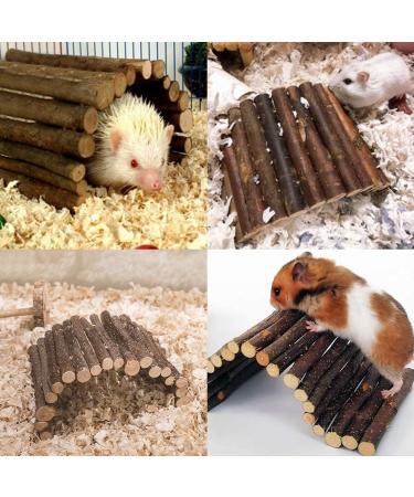 Wooden Hamster Bridge & Climbing Ladder | Chew Toys for Reptiles Lizards Turtles & Small Animals - Buy Online on GoSupps.com