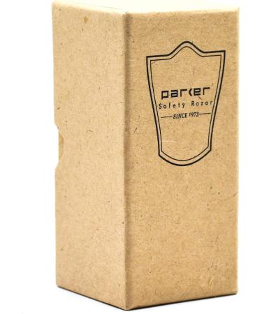 Parker Premium 3 Band Pure Badger Shaving Brush with Stand | Thick & Luxurious Lather - Gift Box | Black & Chrome Handle - Buy Online on GoSupps.com