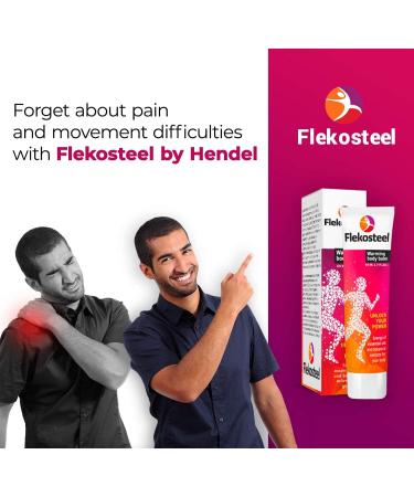 Flekosteel Warming Body Balm 2 x (1.7 oz / 50 ml) + 2 TUBE Flexoren | Original Russian Product with Hologram | Fresh Stock - Buy Online on GoSupps.com