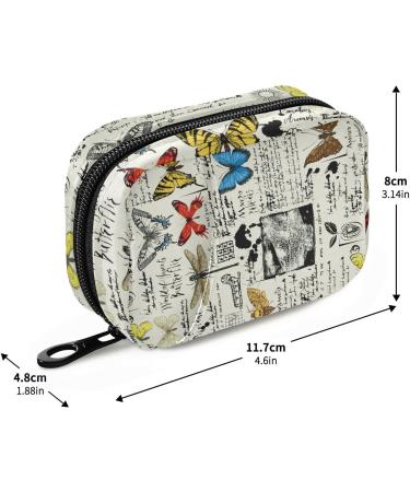 Buy Pfrewn 7-Day Colorful Butterflies Pill Organizer Case | Portable Travel Pill Box for Vitamins & Supplements - International Shipping Available - Buy Online on GoSupps.com