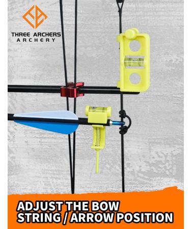 THREE ARCHERS Archery Bow Tuning & Mounting String Level Combo Kit - Yellow - Buy Online on GoSupps.com