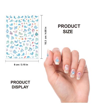Konsait Unicorn Nail Stickers Decals - 1200 Designs, Self-Adhesive 3D Art for Kids Girls, Rainbow Diamond Tips Decorations - Perfect for Birthday Parties and Nail Salons - Buy Online on GoSupps.com