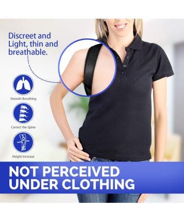 2022 Updated Posture Corrector for Men and Women - Adjustable Upper Back Brace for Clavicle Support, Pain Relief for Neck, Back, Shoulder - Buy Online on GoSupps.com