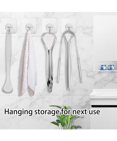 BDSHUNBF 9-Piece Tongue Cleaner Set - Eco-Friendly Tongue Scraper for Bad Breath Relief | Includes Bag & Hook - Buy Online on GoSupps.com