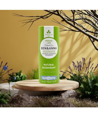BEN & ANNA Persian Lime Deodorant 40g - Natural Vegan Deodorant in Paper Tube - Buy Online on GoSupps.com