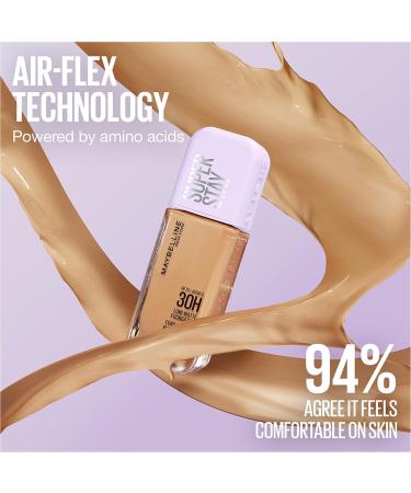  Maybelline Maybelline New York Long-Lasting Liquid Foundation - Ultra-Resistant - Luminous Matte Finish - Enriched with Amino Acids - All Skin Types - Superstay 30H Lumi-Matte - Shade : 405-35 ml - Buy Online on GoSupps.com