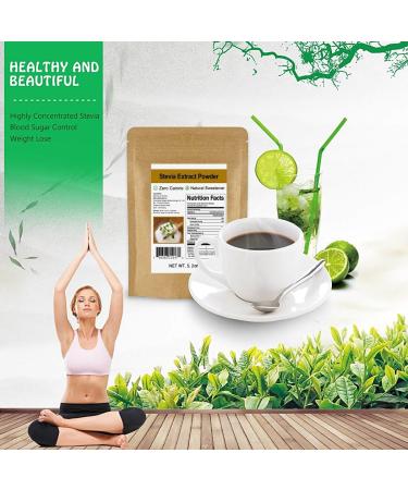 Pure Stevia Extract Powder without Erythritol 5.2oz(148g) - Highly Concentrated Stevia Powder Sweetener Zero Calorie No Artificial Natural Sugar Alternative Pure 5.2 Ounce (Pack of 1) - Buy Online on GoSupps.com