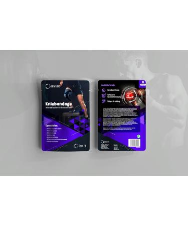 Omni Fit Knee Bandage - Your Second Skin for Pain-Free Movement | Maximum Support & Comfort | Stay Active & Confident | L Gray - Buy Online on GoSupps.com