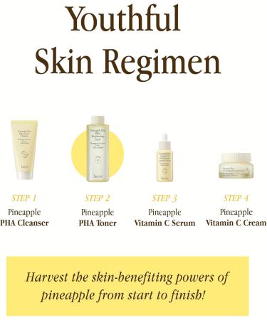 Farm Rx Pineapple Plus PHA Toner (6.42fl oz) - Vegan PHA-Based Toner Designed to Brighten Hydrate and Smooth Skin Texture.. Enriched with Pineapple Extract and Vitamin B3 - Buy Online on GoSupps.com