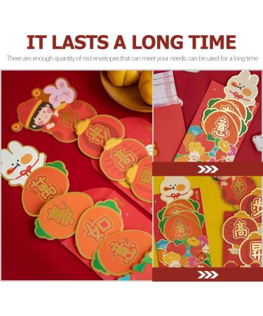 Amosfun 12 Pcs 2023 Red Envelope Lai See Hong Bao Birthday Money Pockets Cash Envelopes Wedding Red Pocket Rabbit Year Red Packets Lucky Money Packets Wedding Money Year Red Envelope Paper - Buy Online on GoSupps.com