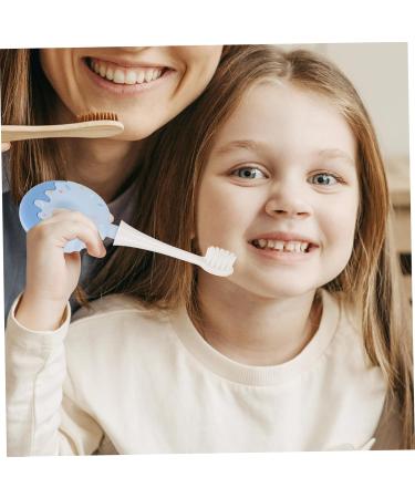 Gatuida Children's Toothbrush - Soft Silica Gel Brush Head for Toddlers - Blue - 1 Pack - Buy Online on GoSupps.com