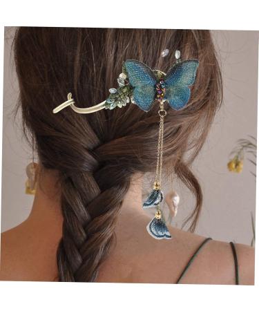 FOMIYES headgear butterfly hair pin fancy hair claw wedding hair bun cage decorative hair clips butterfly hairpin french bun cage bowknot hair clamp retro hair clip alloy girl China tassel - Buy Online on GoSupps.com