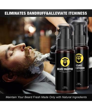 Beard Straightener Kit with Growth Oil, Wash Shampoo, Conditioner, Balm, Wax, Comb, Brush, Scissor, Bag - Gifts for Men - Buy Online on GoSupps.com