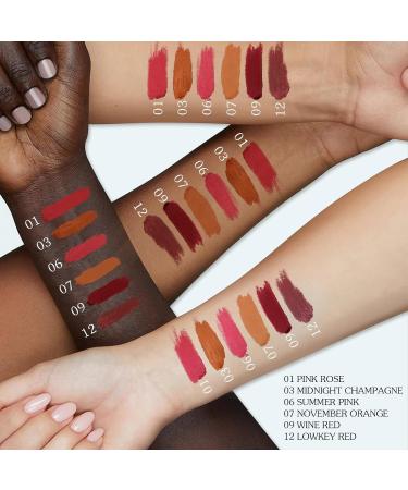 Buy Glitter Lip Gloss - Long Lasting Shimmer Lip Gloss in 07 November Orange | Diamond Liquid Lip Gloss for Women - 5ml - Buy Online on GoSupps.com