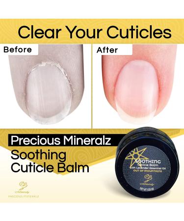 Precious Mineralz Soothing Cuticle Balm | Hand and Nail Care with Halloysite Clay and Lavender Oil | 0.25 oz - Buy Online on GoSupps.com