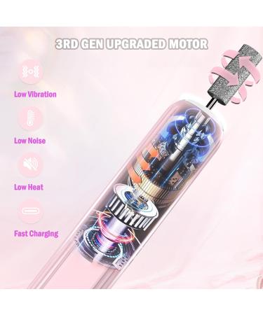 Professional Electric Nail Drill Kit - Portable Cordless Nail File Set for Acrylic & Gel Nails | 100 Pcs Sanding Bands - Ideal for Manicure & Polishing - Buy Online on GoSupps.com