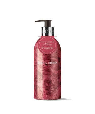 Molton Brown Fiery Pink Pepper Bath and Shower Gel Limited Edition Infinite Bottle 400 ml