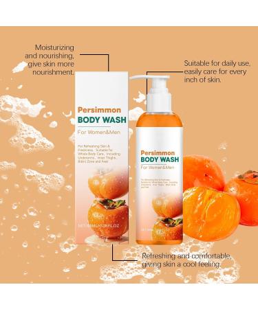  WRANBAO Persimmon Shower Gel Anti-Odor Deodorant Soap To Eliminate Stubborn Odors Especially Age-Related Odors Fresh Scent and Deep Cleansing of Body and Face Even Complexion (3 pcs) - Buy Online on GoSupps.com