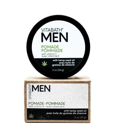Vitabath Men's Pomade - Medium Hold with Hemp & Beeswax | Natural Hair Styling for Men - Lime & Cedarleaf Scent - 2 oz - Buy Online on GoSupps.com