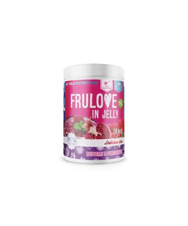 All -Nutrition Frulove in Jelly Raspberry & Pomegranates Sugar -free jam - jam 80% Jelly Fruit calorie sweets - fruit spread without sugar - spread vegan 1000g raspberry & pomegranates 1000 g (1 Pack)