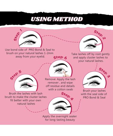 DIY Lash Extension Kit with 208 Pcs Lash Clusters | Easy-to-Use Beginner Lashes Kit with Bond Remover & Applicator | Volume+Natural Look - Buy Online on GoSupps.com