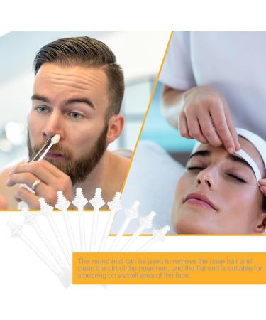 CHStarina 50-Pack Nose Wax Stickers - Plastic Nasal Hair Remover Strips & Spatulas for Easy Nostril Cleaning - Buy Online on GoSupps.com