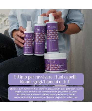  YVYLINE After-Yellow Toner for Blonde and White Hair Counteracts Yellow Tones Anti-Yellowing Hair Balm Professional Hair Conditioner Silky and Luminous Effect Made in Italy 150 ml - Buy Online on GoSupps.com