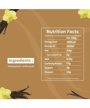 Sustainable Madagascan Grade A Vanilla Beans - 5 Bourbon Gourmet Pods in Resealable Tube for Chefs & Baking - Buy Online on GoSupps.com