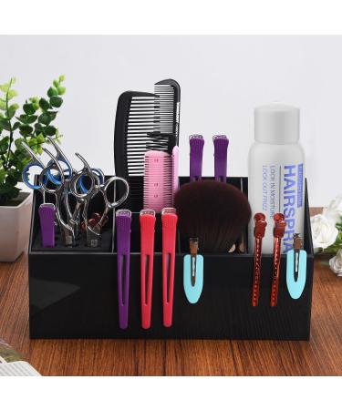 Noverlife Hair Scissors Large Storage Box - Professional Hair Salon Shear Holder for Scissors, Combs, Clips, and Brushes - Black - Buy Online on GoSupps.com
