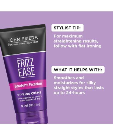 John Frieda Frizz-Ease Styling Creme Straight Fixation 5 Oz (Pack of 3) 5 Ounce (Pack of 3) - Buy Online on GoSupps.com