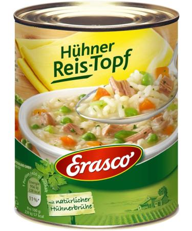  n.v. Erasco Rice Pots with Carrots and Fresh Herbs 800g (Pack of 3) - Buy Online on GoSupps.com