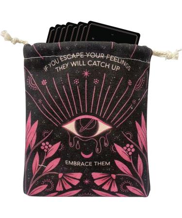ABBTO Soft Tarot Card Pockets - 5 PC Set | Comfortable Bags for Cards Jewelry & Crystals | Perfect Party Gift | Mixed Colors - Buy Online on GoSupps.com