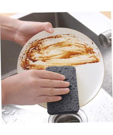 Kitchen Sponge Dish Sponge 12Pcs Non-Scratch Scrub Sponge Absorbent Kitchen Sponges Quick Foaming Dish Scrubber Pads for Effortless Cleaning Dishes Pots Pans Black - Buy Online on GoSupps.com
