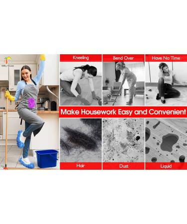 Microfiber Mop Slippers - 10 Pack, Washable & Reusable, Multicolored - Perfect for Sweeping & Polishing Floors in House, Office, Bathroom & Kitchen - Men & Women - Buy Online on GoSupps.com