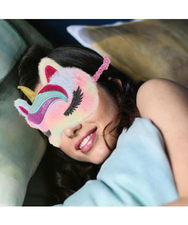 Shop Baluue Cute Animal Unicorn Sleep Mask - Plush Eye Cover for Kids Teens & Women | Perfect Sleeping Eyeshade - Buy Online on GoSupps.com