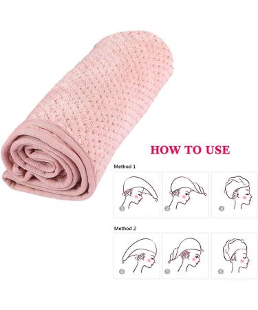 Buy IWOBI Turban Hair Drying Towel Set - 2 Microfiber Hair Turbans with Button | Perfect for Long Hair | Fast International Shipping - Buy Online on GoSupps.com