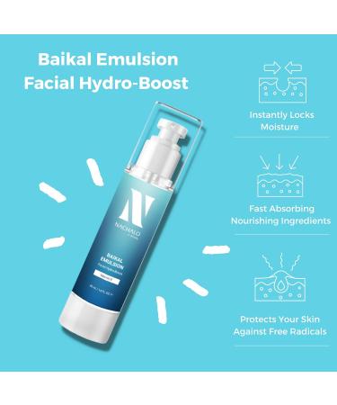 Sensitive Skin Hydrating Face Moisturizer | Baikal Water & Vitamin E | Non-Sticky Vegan Anti-Redness Emulsion for All Skin Types | 48mL - Buy Online on GoSupps.com