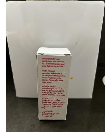 12 Benefits Hair Perfume No. 9 - Natural with Pure Plant Oils - Long-Lasting Hair Mist with Sweet Violet and Fresh Mango - Vegan Fragrance Spray Made in the USA (.33 Oz) Sweet Violets and Mango - Buy Online on GoSupps.com