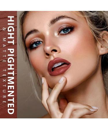 Maki Yika Brown Nude Liquid Lipstick - Long Lasting 24-Hour Matte Lipstick for Women | Waterproof & Smudge Proof Lip Stain - Dinner Time - Buy Online on GoSupps.com